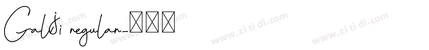 Galvji regular字体转换